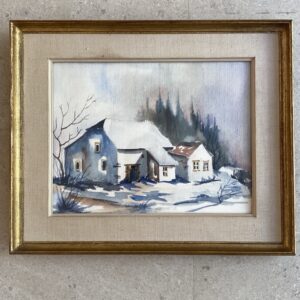 Aquarelle, "Ferme en Gaume", Hugo