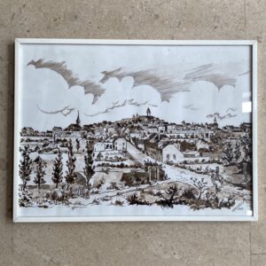 Lavis d'une vue d'Arlon, Emile Crochet 2005