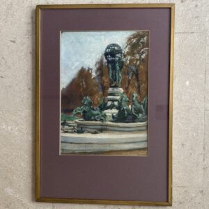 Peinture "Fontaine de l'observatoire, Carpeaux", Georges Lordereau