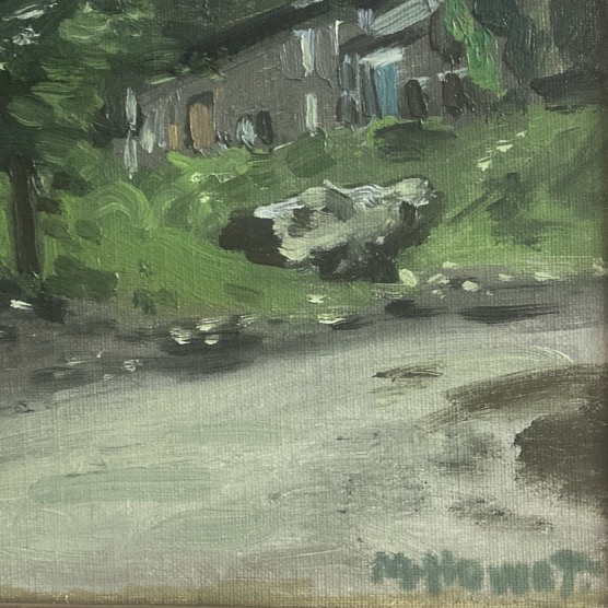 Peinture "Village avec séchoir à tabac", Marie Howet – Image 2