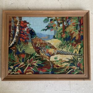 Canevas vintage "Couple de faisans"