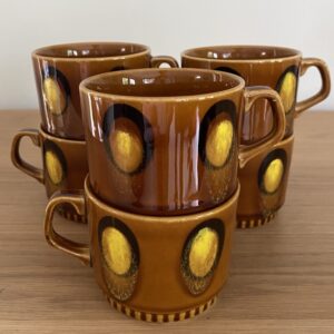 Tasses vintage, Boch, Delta