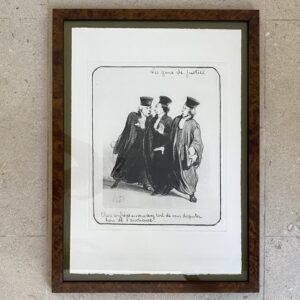 Gravure "Les gens de justice", Honoré Daumier