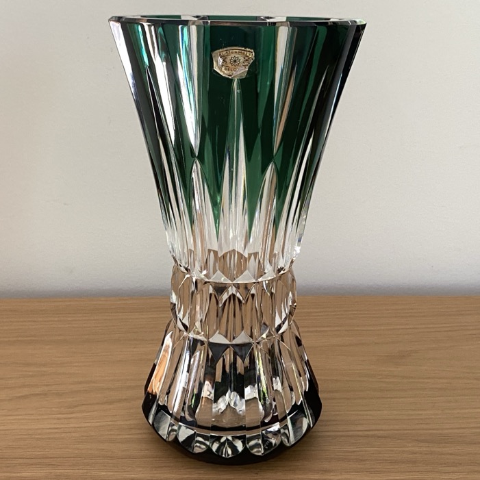 Vase en cristal, Val Saint Lambert, Fernando