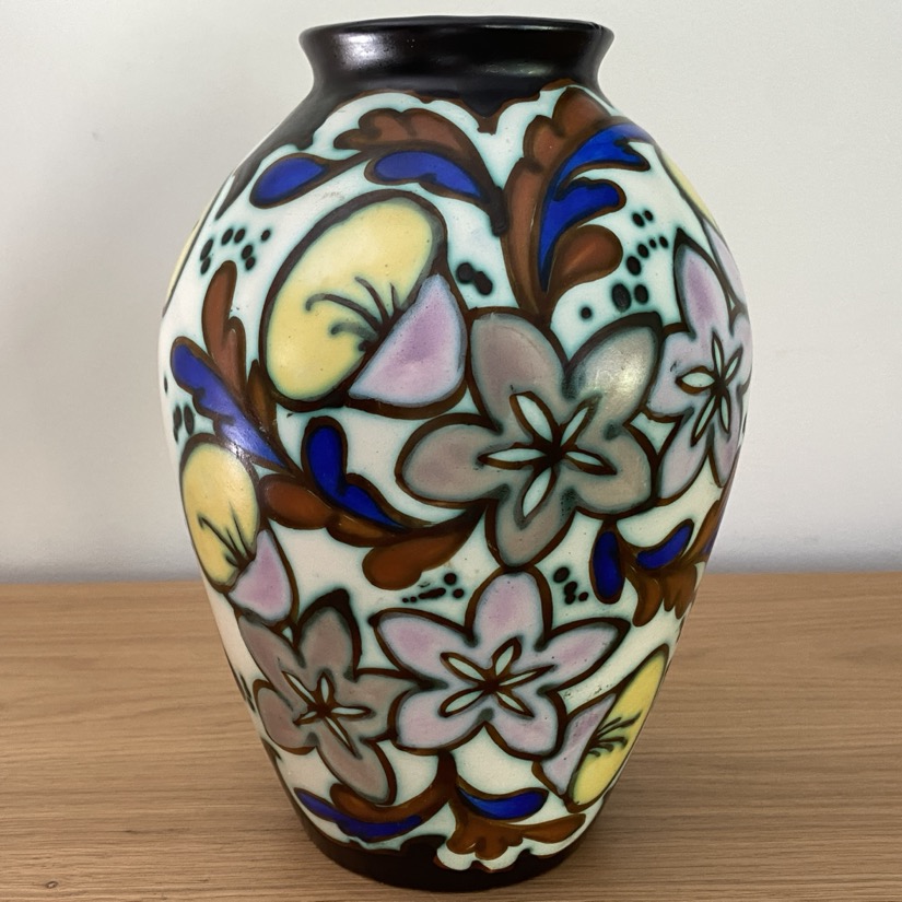 Vase Bergen Dubois, "Arabesque", Art Déco