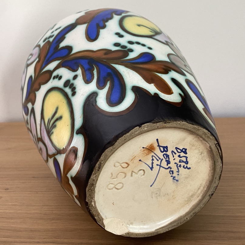 Vase Bergen Dubois, "Arabesque", Art Déco – Image 2