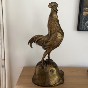 sculpture en bronze "Le coq gaulois", Jean-Marie Gaspar