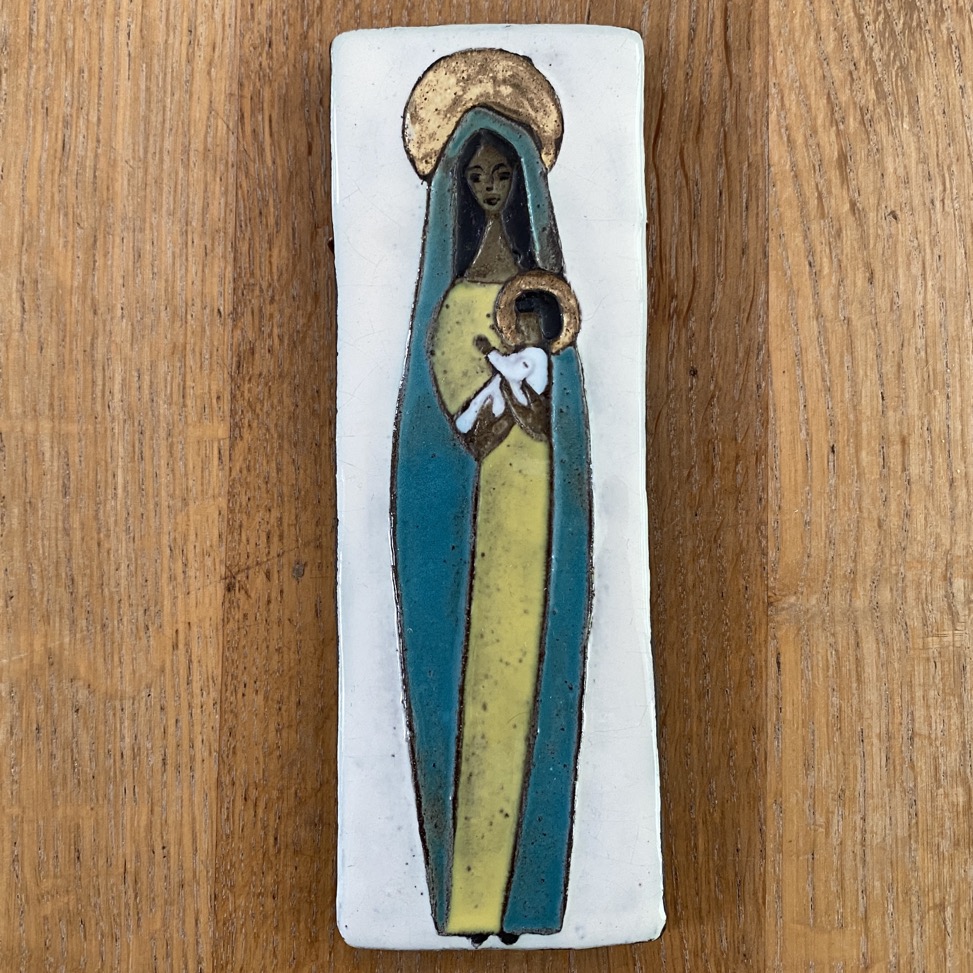 Vierge en céramique, Odette Dijeux