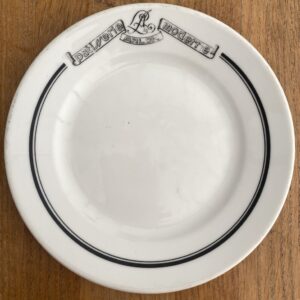 Assiette publicitaire "La pâtisserie moderne" Arlon