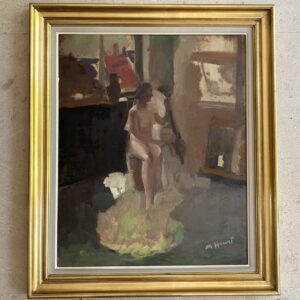 Peinture "Femme nue dans l'atelier", Marie Howet