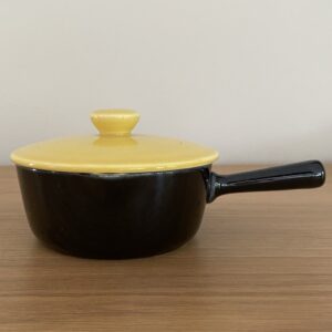 Caquelon en faïence jaune/noir, Villeroy & Boch