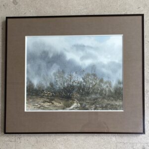 Aquarelle "Au Bois", Pierre Chariot