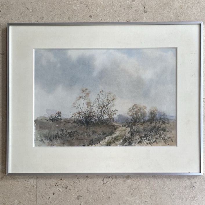 Aquarelle "Octobre brumeux", Pierre Chariot