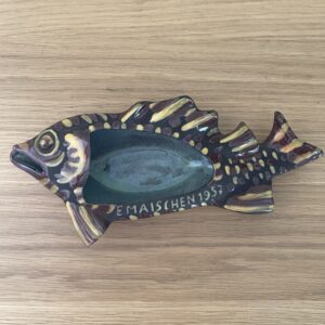 Poisson en céramique, Emaïschen 1957, Léon Nosbusch