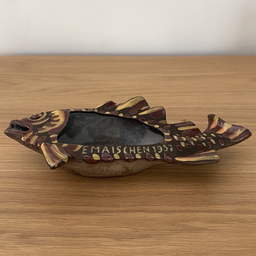 Poisson en céramique, Emaïschen 1957, Léon Nosbusch – Image 2