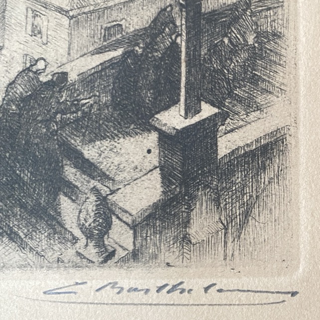Gravure "La Montée de St Donat", Camille Barthélémy – Image 2
