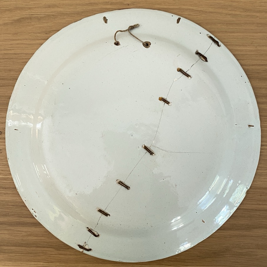 Assiette en faïence fine, Les Islettes, 19è siècle – Image 2