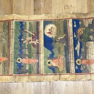 Manuscrit "parabaik", Vie de Bouddha, Période Konbaung, 18è-19è siècle