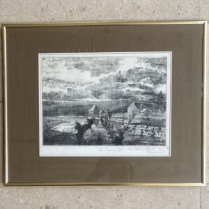 Gravure "La Vanne et les brouillards de la Semois", Antonius Kuytenbrouwer, 1854