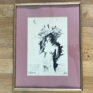 Gravure "La fille de Nérée", Albert De Villeroux