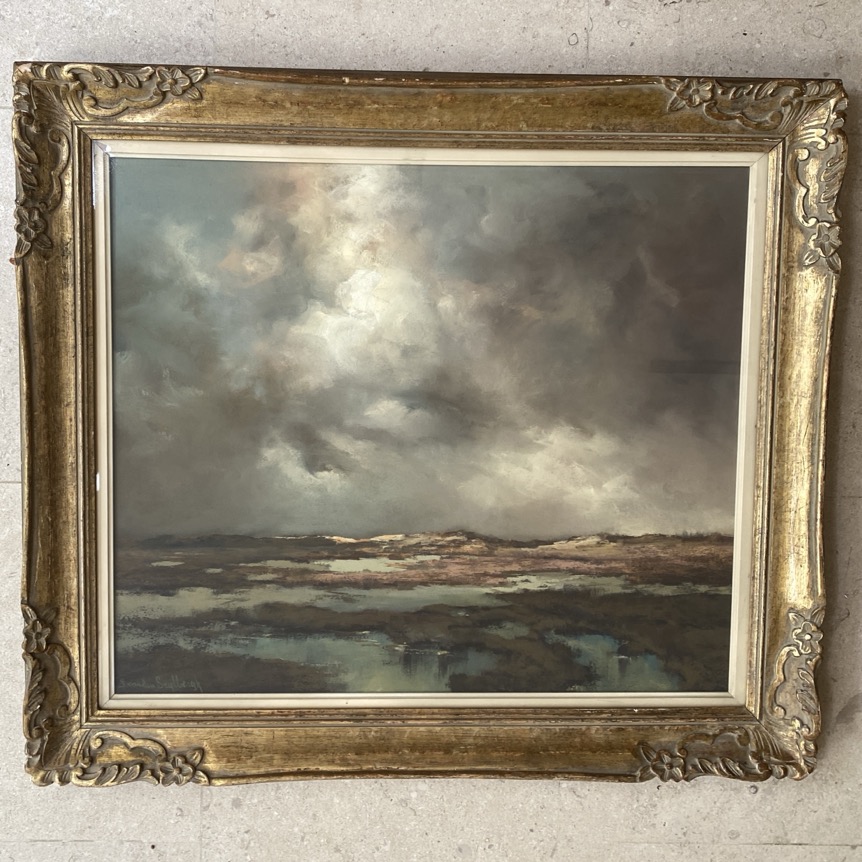 Peinture "Marais", Jacques Van den Seybergh, XXè siècle