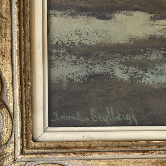 Peinture "Marais", Jacques Van den Seybergh, XXè siècle – Image 2