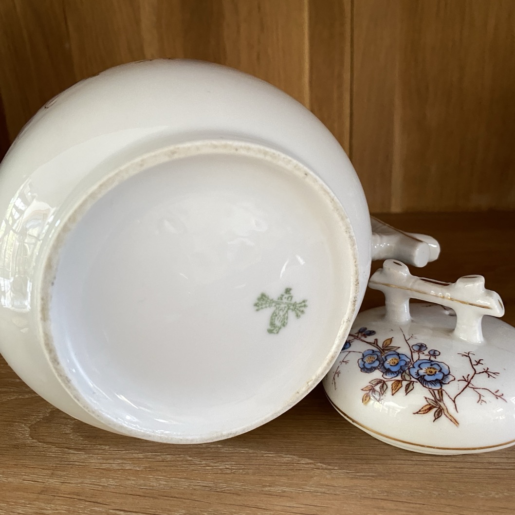 Grand sucrier, décor japonisant, De Fuisseaux Baudour, début du XXè siècle – Image 2