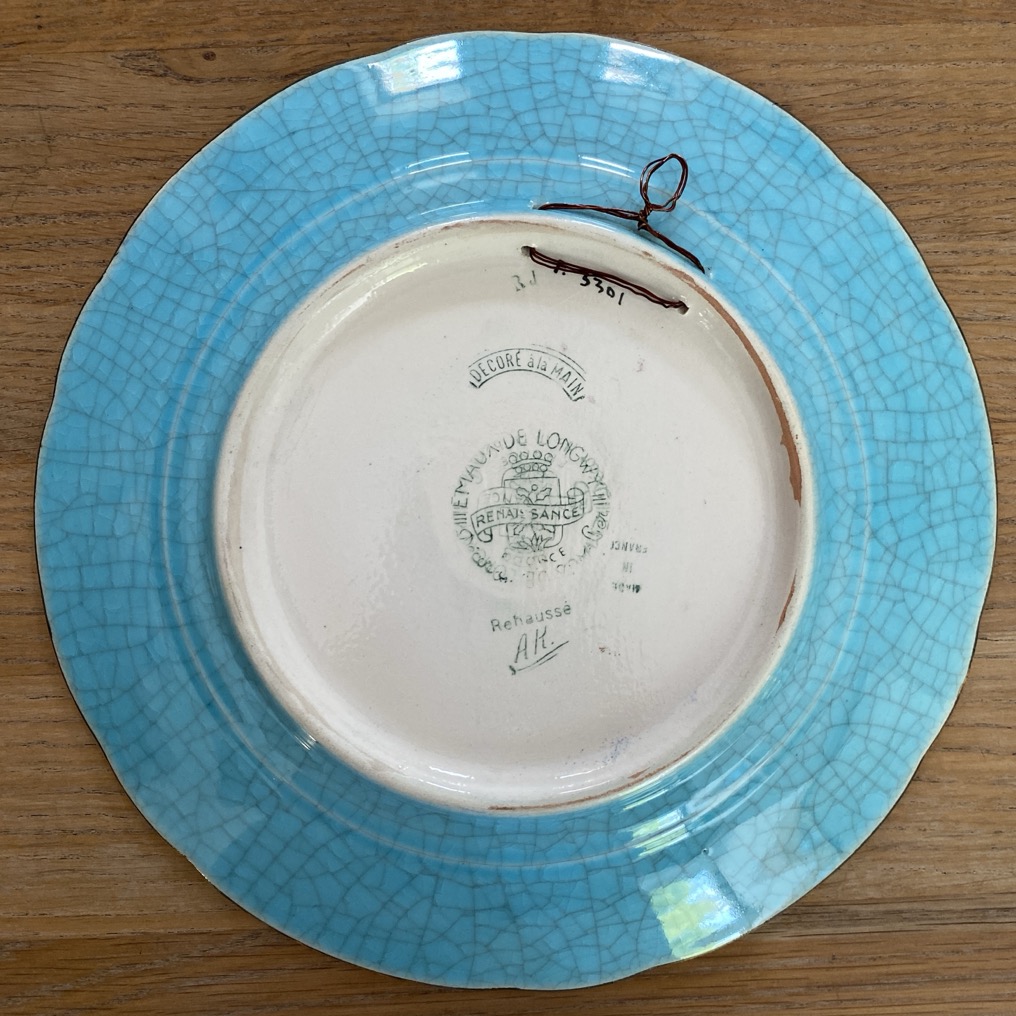 Assiette en Emaux de Longwy, Renaissance, Chevallier – Image 2
