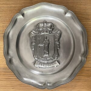 Assiette en étain "Bastogne"